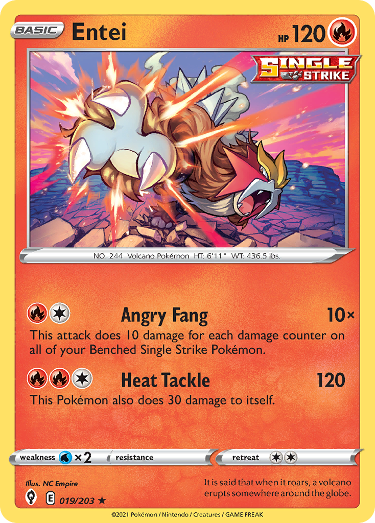 Entei 019/203 Evolving Skies