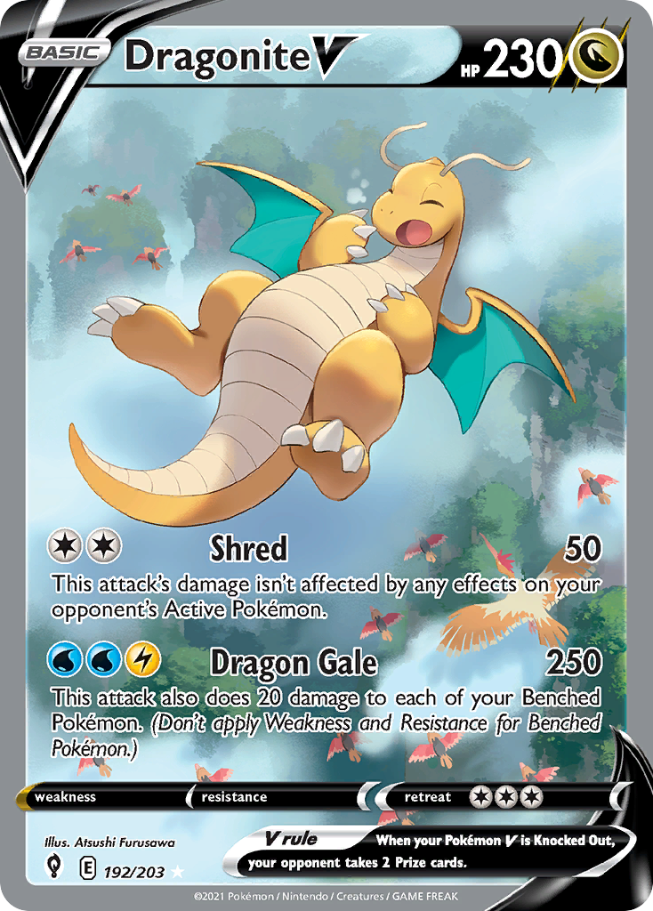 Dragonite V 192/203 Evolving Skies