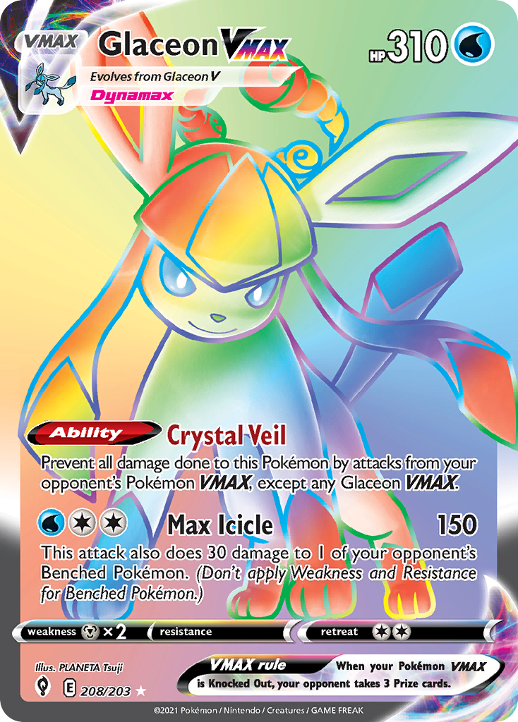 Glaceon VMAX 208/203 Evolving Skies