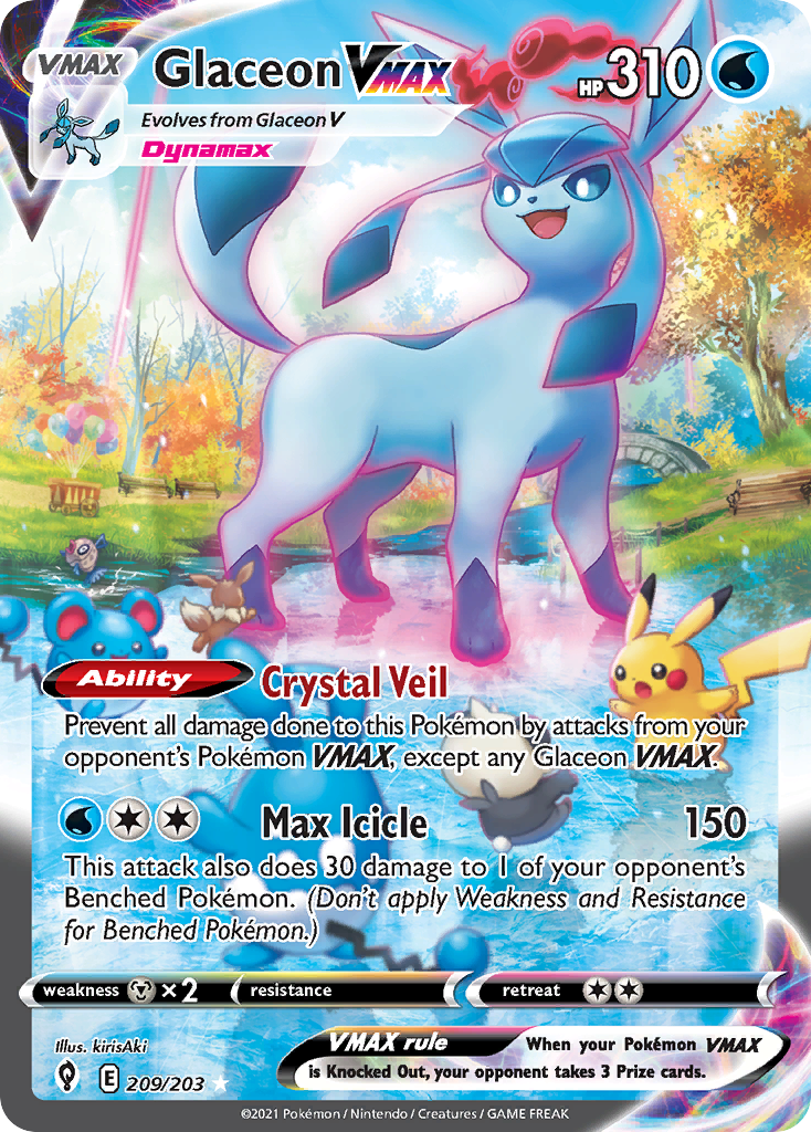 Glaceon VMAX 209/203 Evolving Skies