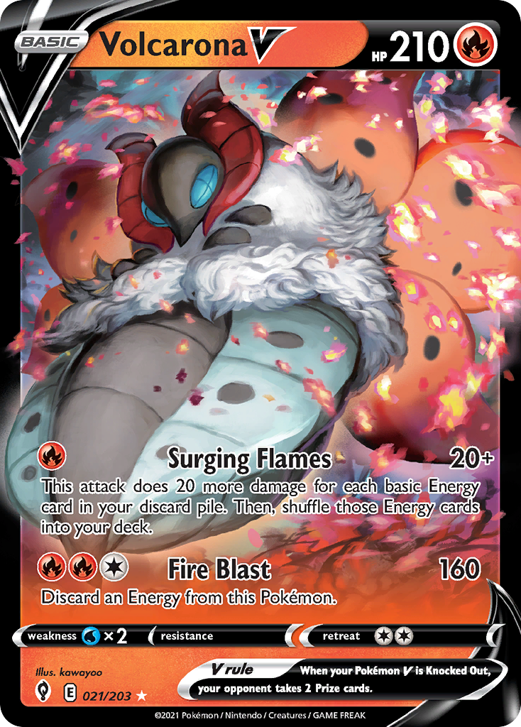 Volcarona V 021/203 Evolving Skies