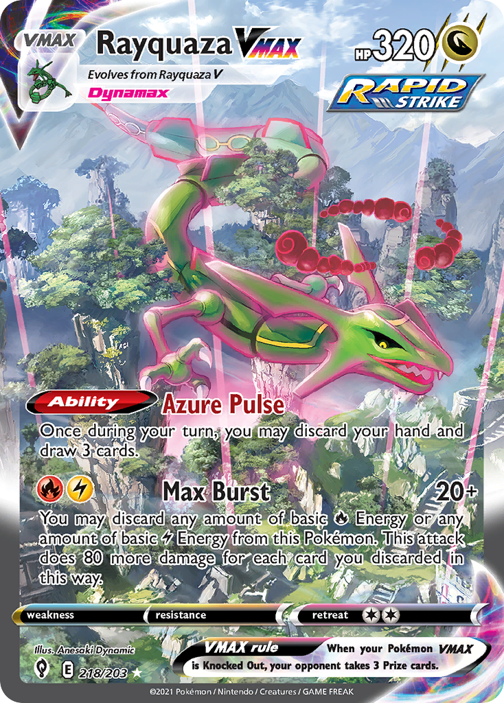 Rayquaza VMAX 218/203 Evolving Skies