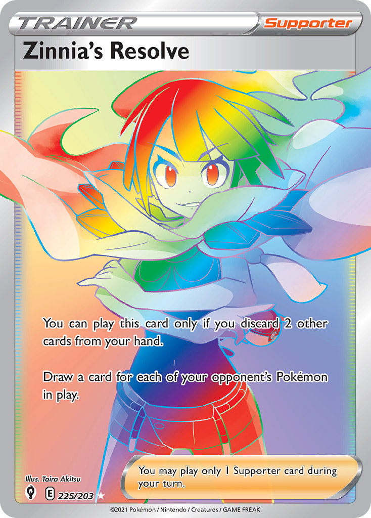 Zinnia's Resolve 225/203 Evolving Skies