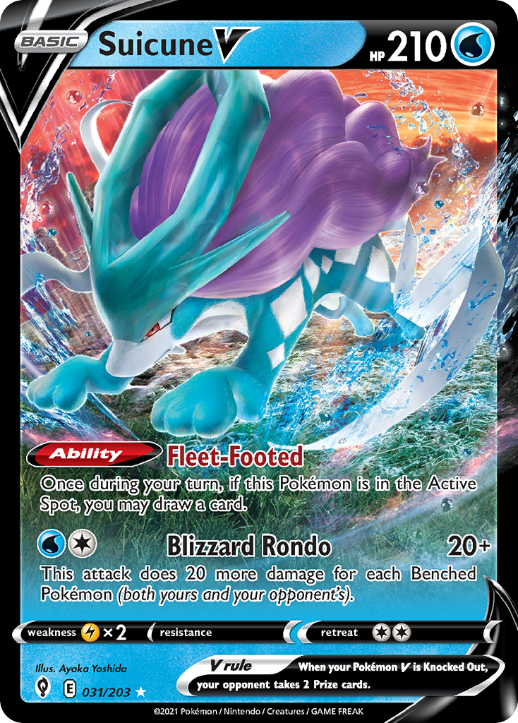 Suicune V 031/203 Evolving Skies