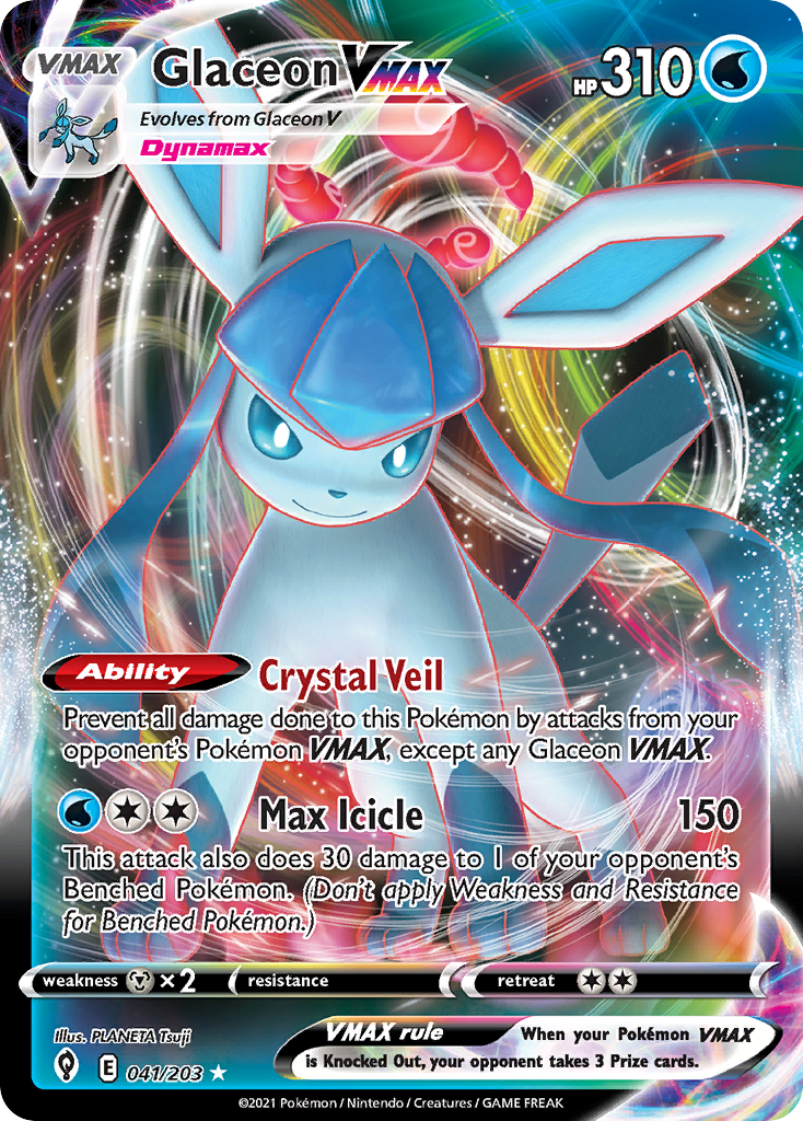 Glaceon VMAX 041/203 Evolving Skies