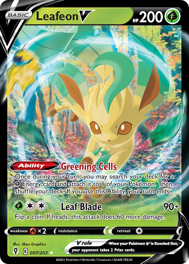 Leafeon V 007/203 Evolving Skies