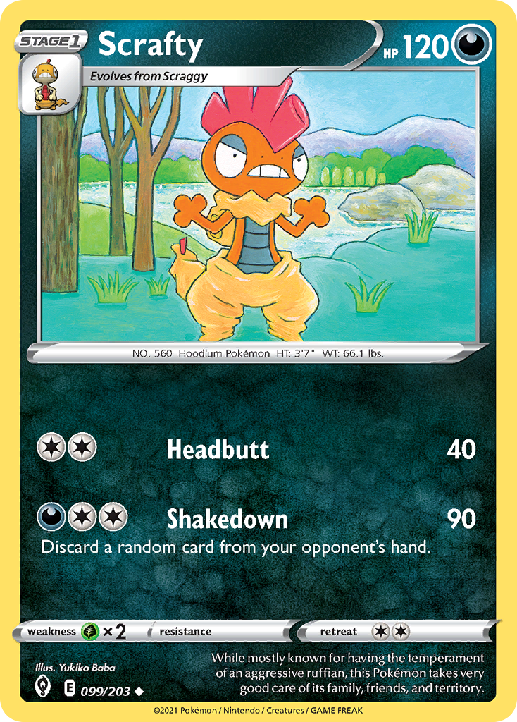 Scrafty 099/203 Evolving Skies