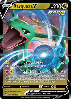 Rayquaza V 110/203 Evolving Skies