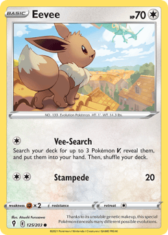 Eevee 125/203 Evolving Skies