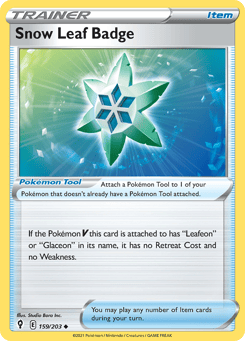 Snow Leaf Badge 159/203 Evolving Skies