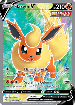 Flareon V 169/203 Evolving Skies