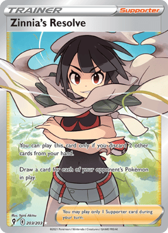Zinnia's Resolve 203/203 Evolving Skies
