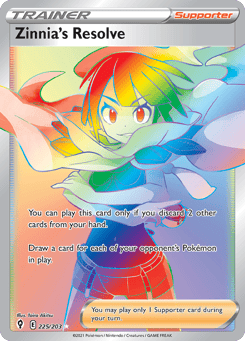 Zinnia's Resolve 225/203 Evolving Skies