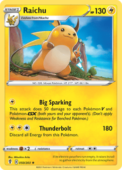 Raichu 050/203 Evolving Skies