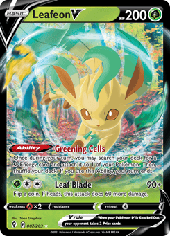 Leafeon V 007/203 Evolving Skies
