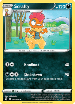 Scrafty 099/203 Evolving Skies