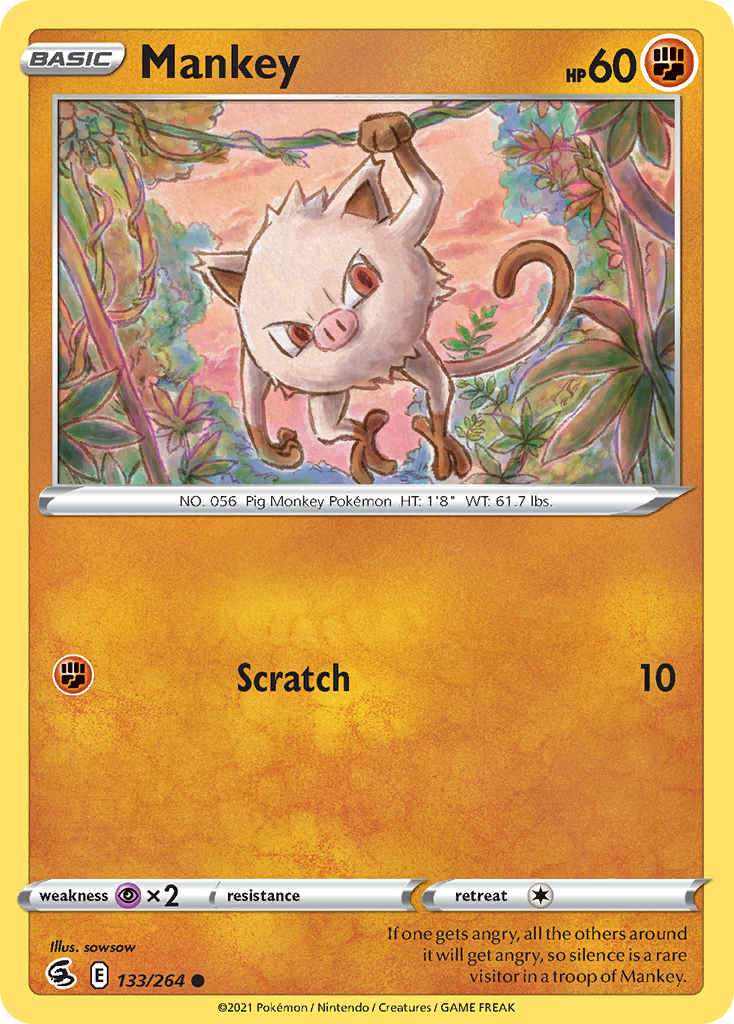 Mankey 133/264 Fusion Strike