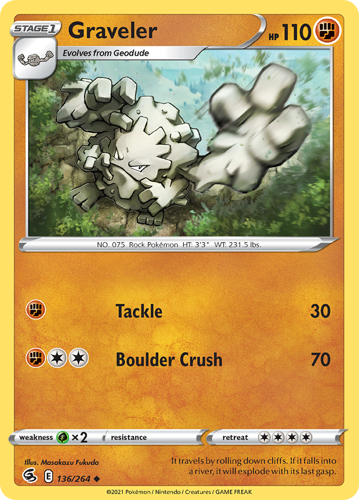 Graveler 136/264 Fusion Strike