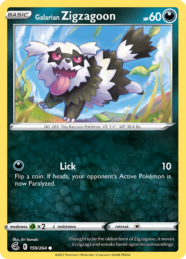 Galarian Zigzagoon 159/264 Fusion Strike