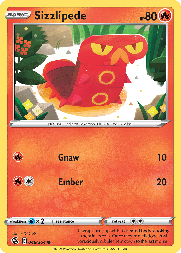 Sizzlipede 046/264 Fusion Strike