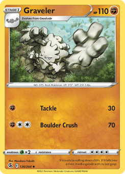 Graveler 136/264 Fusion Strike