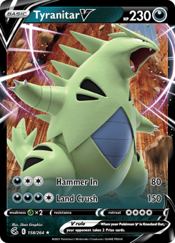 Tyranitar V 158/264 Fusion Strike