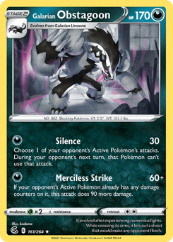 Galarian Obstagoon 161/264 Fusion Strike