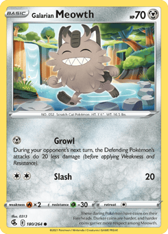 Galarian Meowth 180/264 Fusion Strike