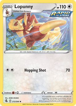 Lopunny 213/264 Fusion Strike