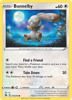 Bunnelby 214/264 Fusion Strike