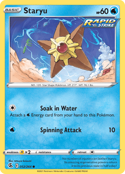 Staryu 052/264 Fusion Strike