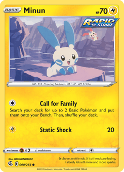 Minun 090/264 Fusion Strike
