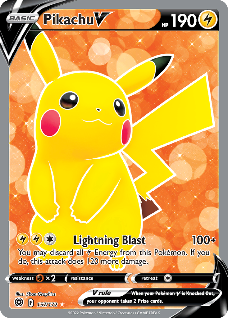 Pikachu V 157/172 Brilliant Stars