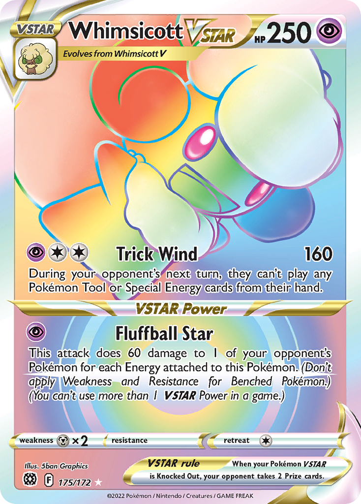 Whimsicott VSTAR 175/172 Brilliant Stars