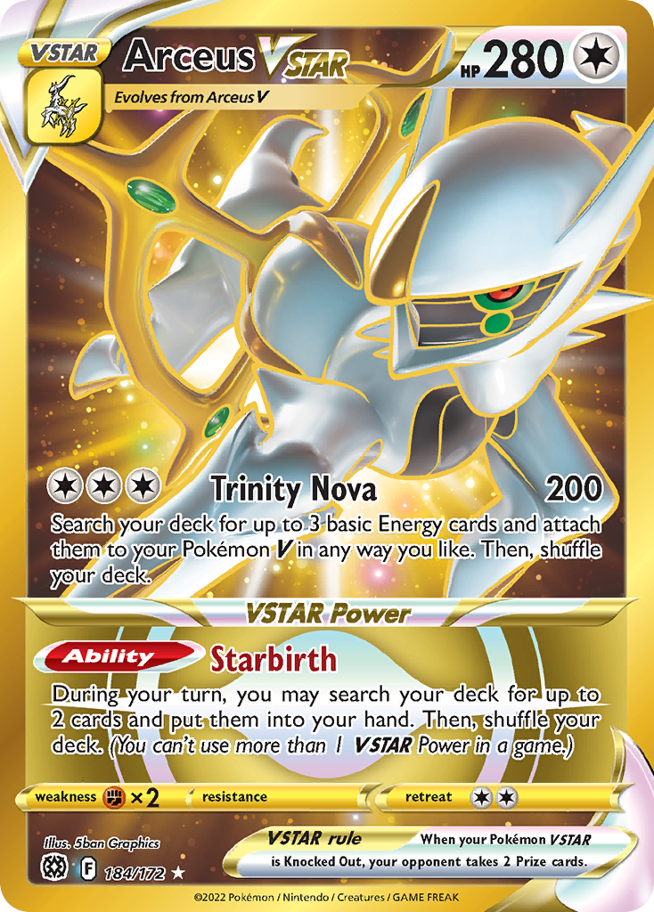 Arceus VSTAR 184/172 Brilliant Stars