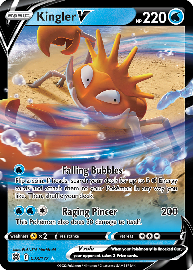 Kingler V 028/172 Brilliant Stars