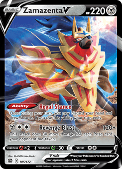 Zamazenta V 105/172 Brilliant Stars