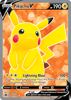 Pikachu V 157/172 Brilliant Stars
