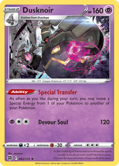 Dusknoir 062/172 Brilliant Stars
