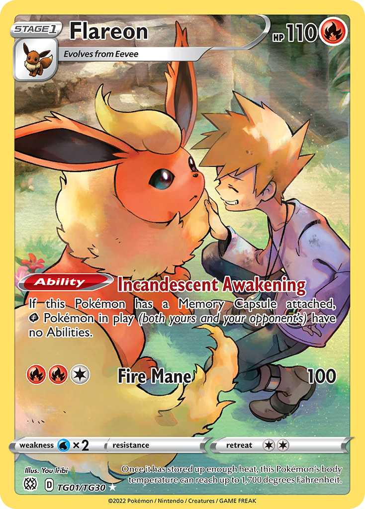 Flareon TG01/TG30 Brilliant Stars Trainer Gallery