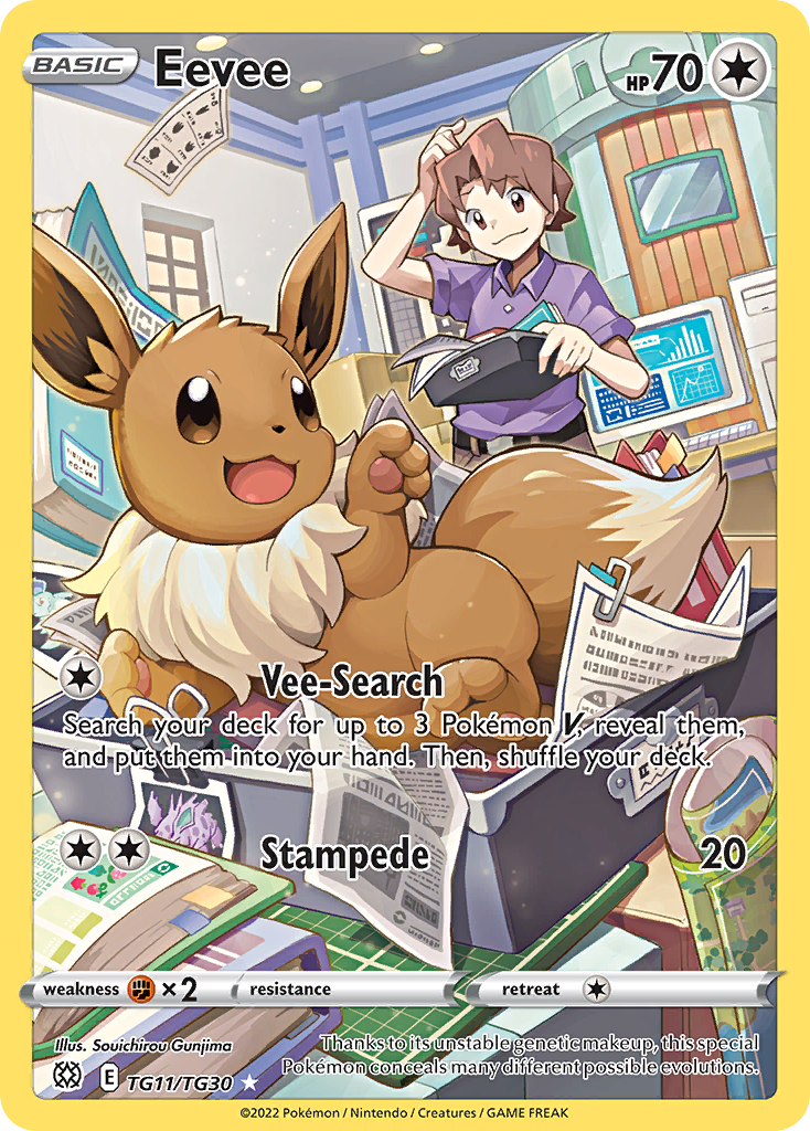 Eevee TG11/TG30 Brilliant Stars Trainer Gallery