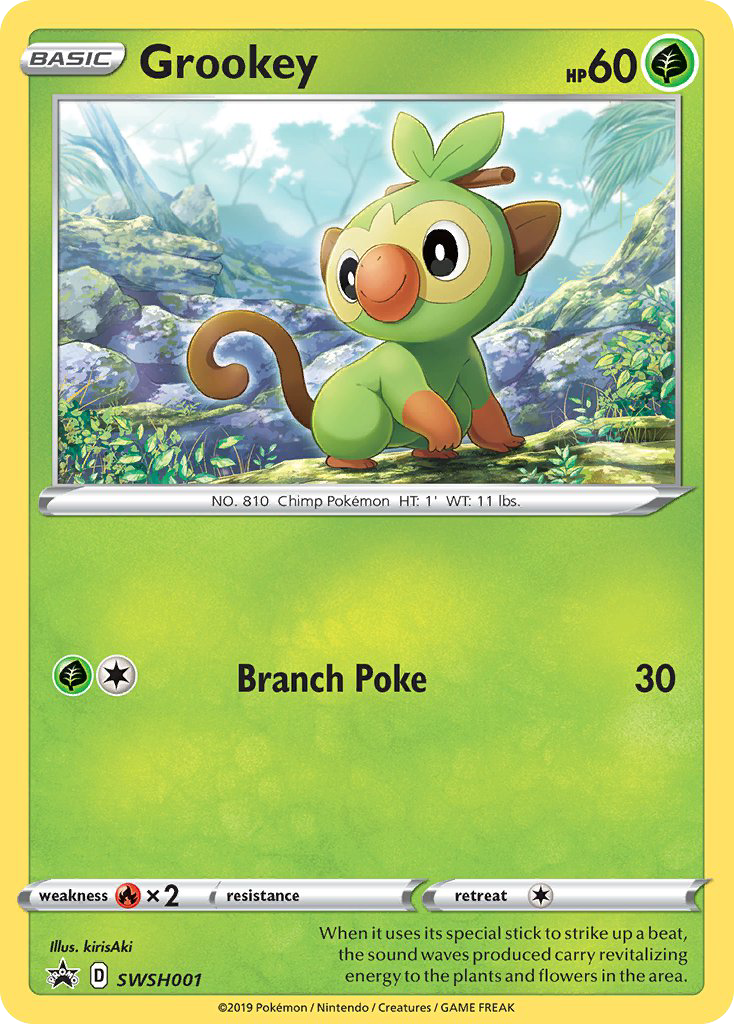 Grookey SWSH001 SWSH Black Star Promos