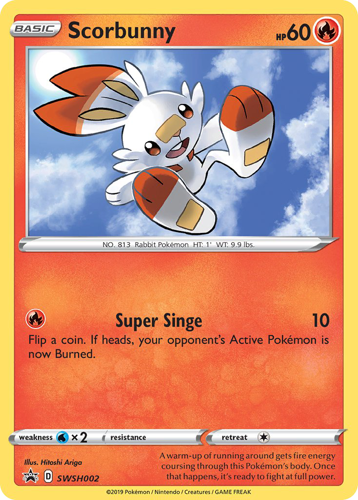 Scorbunny SWSH002 SWSH Black Star Promos