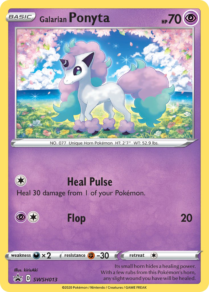 Galarian Ponyta SWSH013 SWSH Black Star Promos