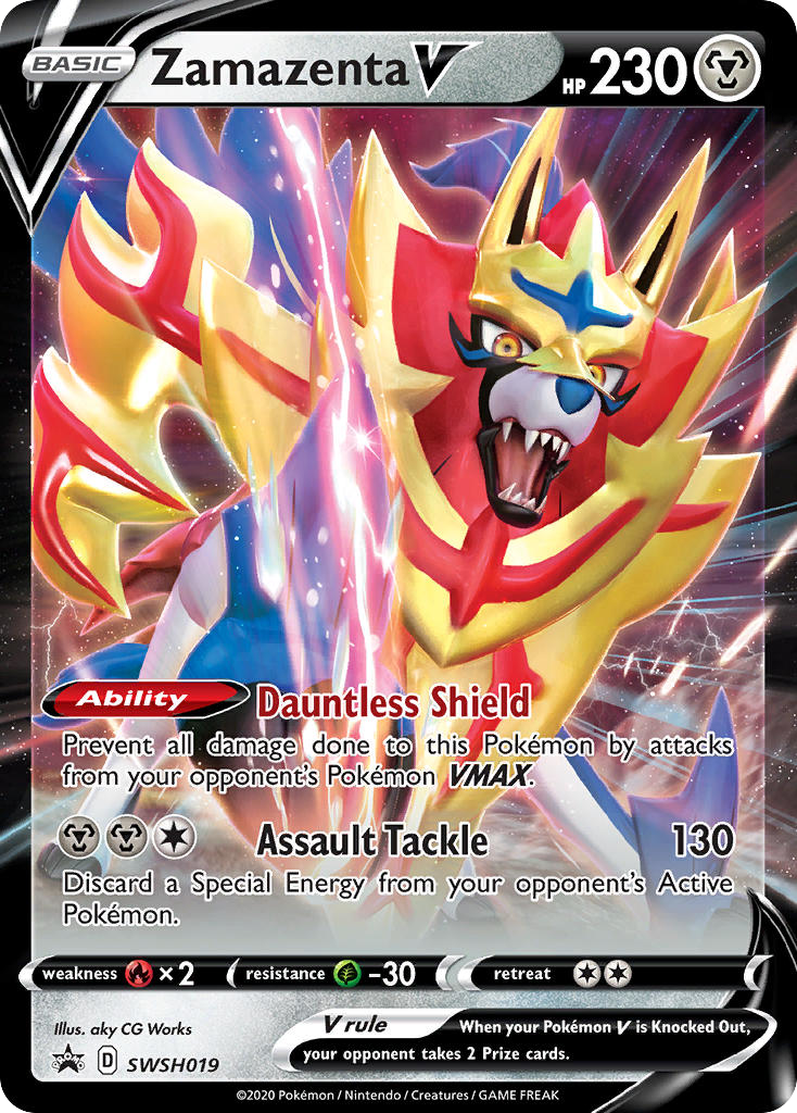 Zamazenta V SWSH019 SWSH Black Star Promos