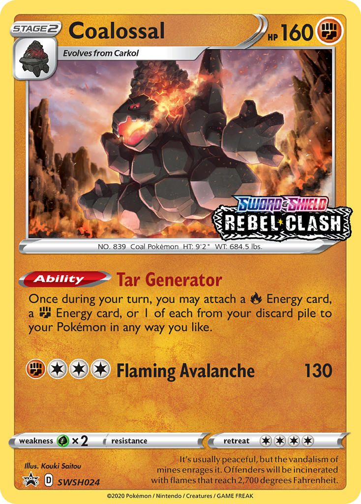 Coalossal SWSH024 SWSH Black Star Promos