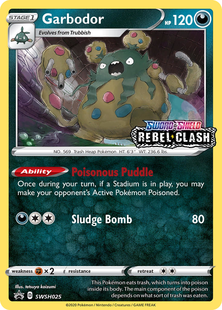 Garbodor SWSH025 SWSH Black Star Promos