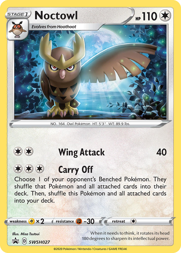 Noctowl SWSH027 SWSH Black Star Promos
