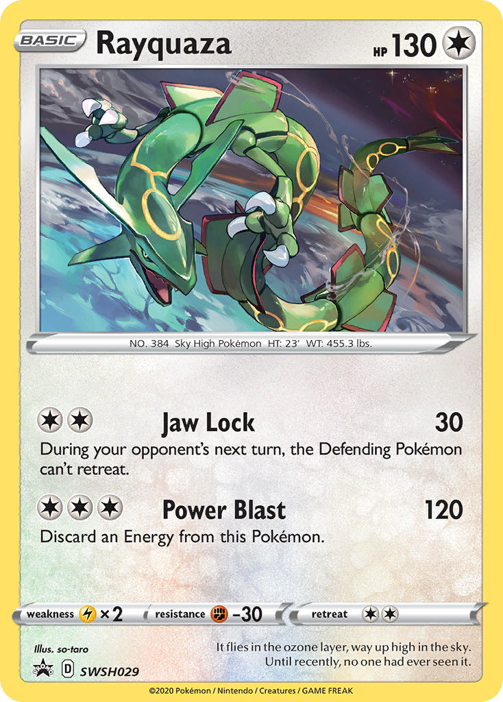 Rayquaza SWSH029 SWSH Black Star Promos