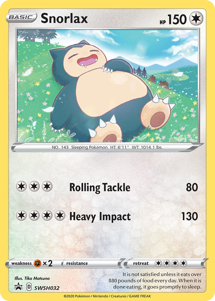 Snorlax SWSH032 SWSH Black Star Promos